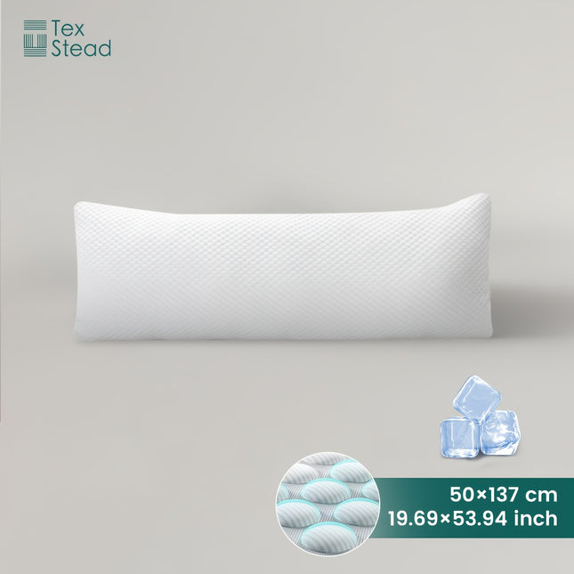 Body Pillow, Cooling Pillows for Adult Sleepers, Long Bed Pillow, Large Firm Full Body Pillow for Side Sleepers Washable