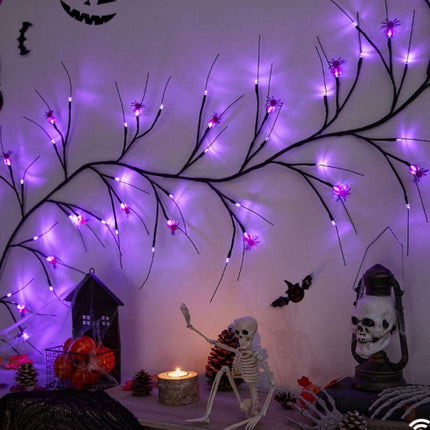 Halloween Decoration Rattan Lamp LED Artificial Tree Lights