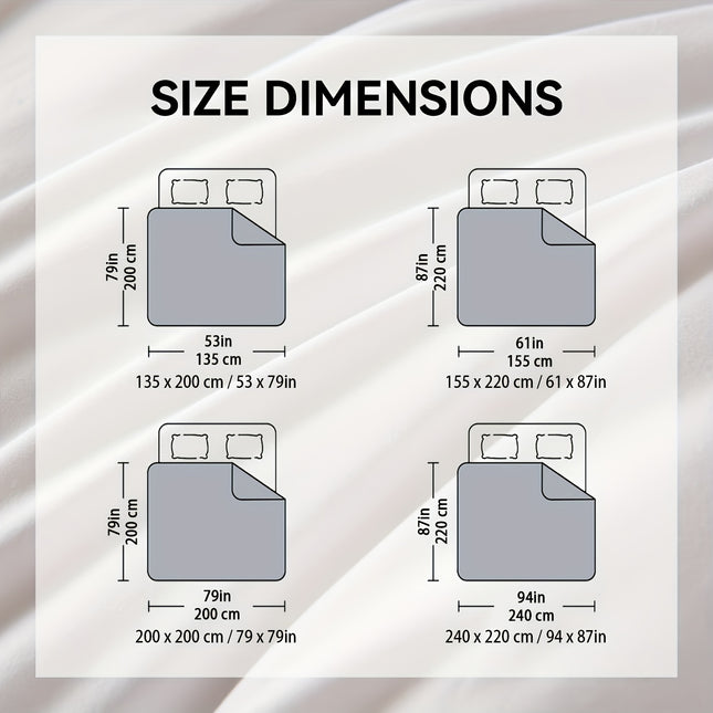 All-Season Down-Free Quilted Comforter - Ultra-Soft Fluffy Bedspread Suitable for Home & Hotel