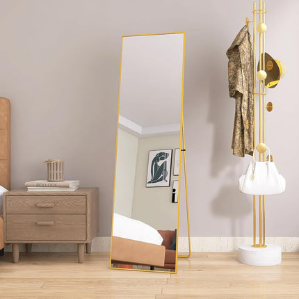 Full-Length Mirror, Floor Mirror, Large Rectangular Wall Mirror, Large Wall Mirror with Aluminum