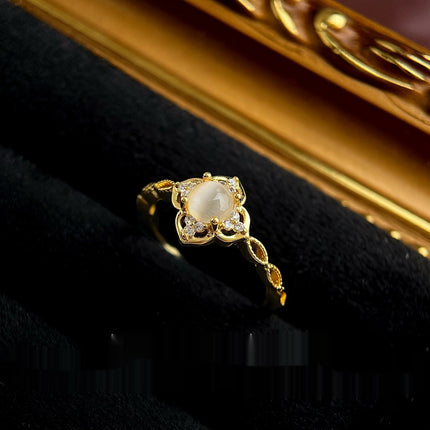 French Heavy Industry Colored Gemstone Zircon Ring