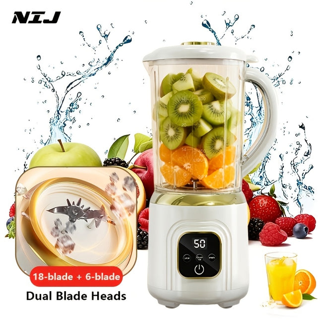 Juicer | 7.4V Ice Crusher with LED Display, USB Rechargeable Portable Blender
