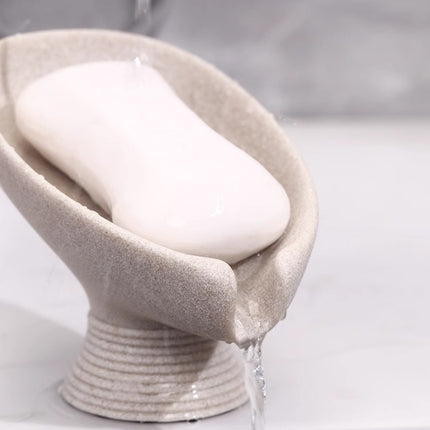 Resin Soap Dish in Wabi-Sabi Style, Available in Four Colors, Showcases a Minimalist
