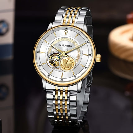 Men's & Women's Luxury Stainless Steel Mechanical Watch with Movement