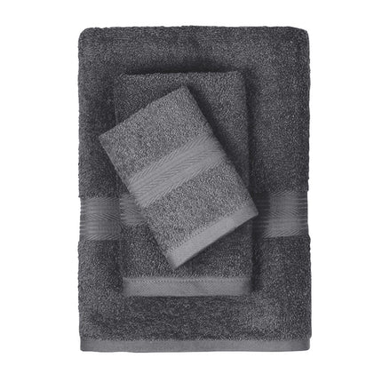 Household Soft Absorbent Solid-Colored Pure Cotton Towel Set Of Three