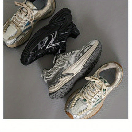 Shoes for Men Four-Season Retro Off-Green Color