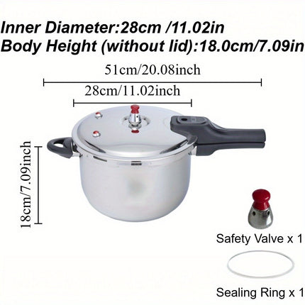 Certified HCX Stainless Steel Pressure Cooker: Multi-Protection, Fast & Energy-Saving Cooking