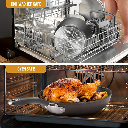 Cookware Sets, Anti-Scald Handles and Lids, Induction Pots and Pans Set Non-Stick
