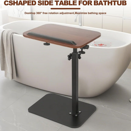 360° Rotating & 180° Flip TV Tray Table with Adjustable Height - Heavy-Duty Iron Construction