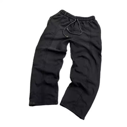 Men Stretch Rope Sweatpants Casual Trousers
