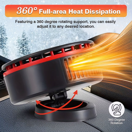 High-Power 12V 120W Portable Car Heater with Dual Function Quick Heating