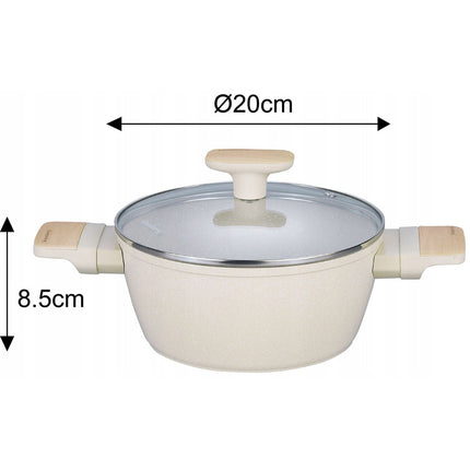 12pcs Marble Non-Stick Cookware Set with Induction Compatibility