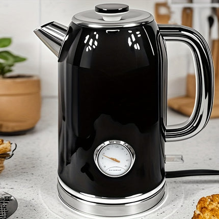 Electric Kettle -67.63oz Hot Tea Kettle with Thermometer, 1500W Fast Heating Stainless Steel Teapot,