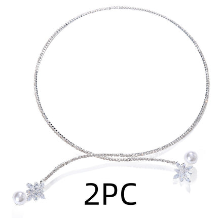 Vintage Pearl Zircon Fashion Necklace