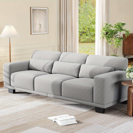 Sofa Couch For Living Room, Modern Couch With Deep Seats Wide Armrests, Comfy Sofa