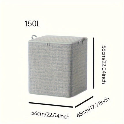 Fabric Storage Bins with Lids and Handles, 1pc Large Capacity Dustproof