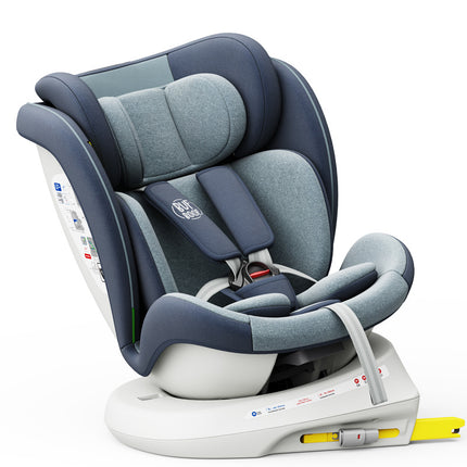 Car Seat TWT Plus Isize Buf Boof Blue with Isofix Rotating 360 Degrees Top Tether 0-36 Kg 40-150 Cm
