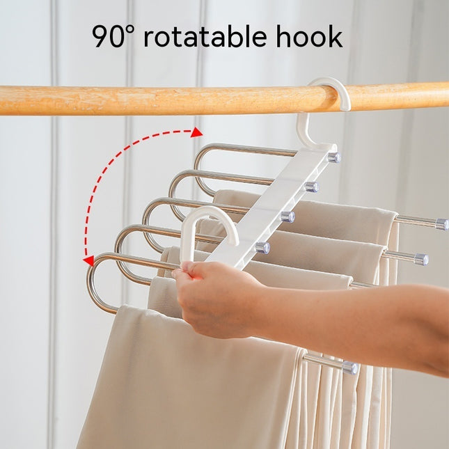 Folding Pant Rack Multifunctional Multi-layer Hanger Storage Fantastic
