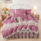 MousseBean Paste / 150X200cm bed skirt and pillow