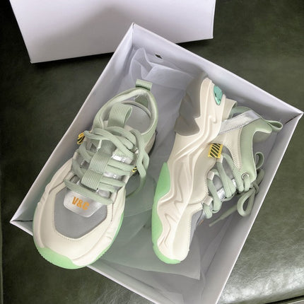 Oversized colorblock sneakers