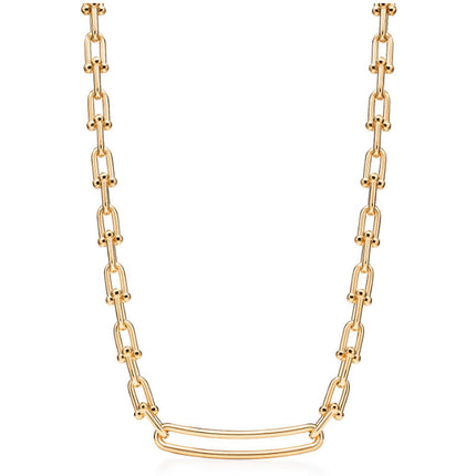 Vacuum Plated Large Chain Hip Hop Necklace