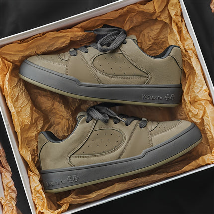 Men'S Trendy Low-Top Skate Shoes with Thick Tongues, Versatile And Popular Casual Sneakers.