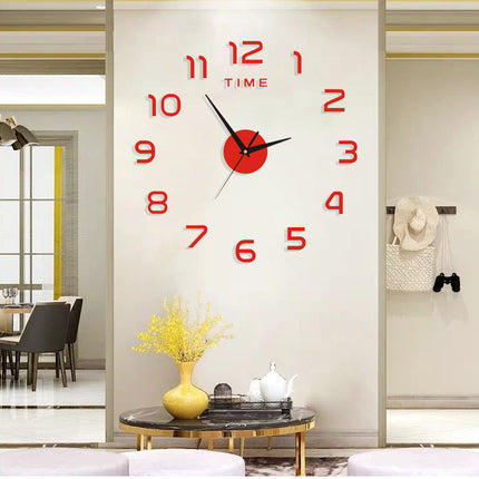 Acrylic Digital Decorative Wall Stickers Clocks