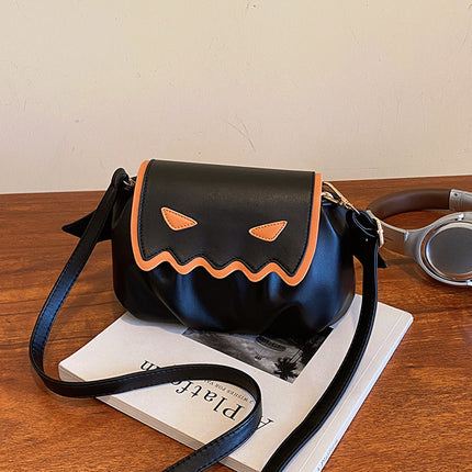 Funny Crossbody Bag Halloween Pumpkin Cartoon Shoulder Bags