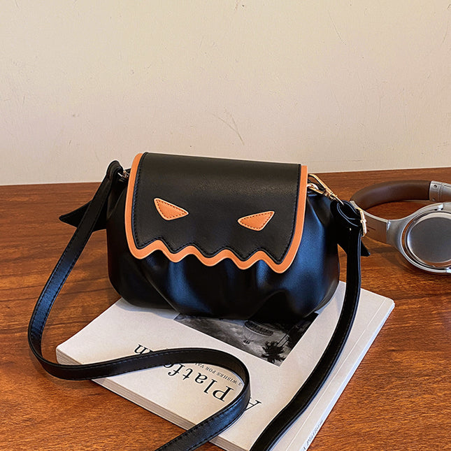 Funny Crossbody Bag Halloween Pumpkin Cartoon Shoulder Bags