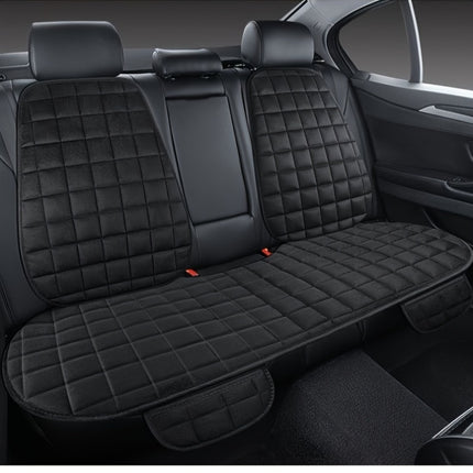 Car Seat Cushion with Crystal Plush Backrest, Suitable for All Seasons, Providing Warmth And Comfort