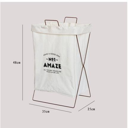 Cotton And Linen Laundry Basket Dirty Clothes Storage Basket Toy Bucket Basket