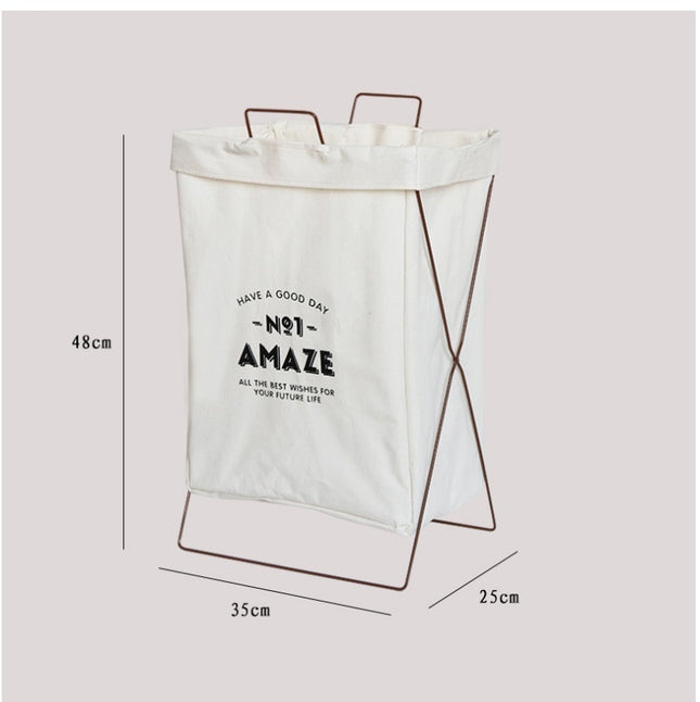 Cotton And Linen Laundry Basket Dirty Clothes Storage Basket Toy Bucket Basket