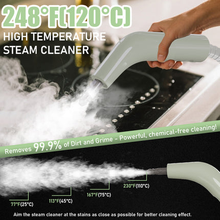 Steam Cleaner, 1500W Powerful Steam Cleaner with 6 Brushes