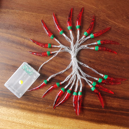 LED Red Pepper Color Lamp String Lights Christmas Day Decoration