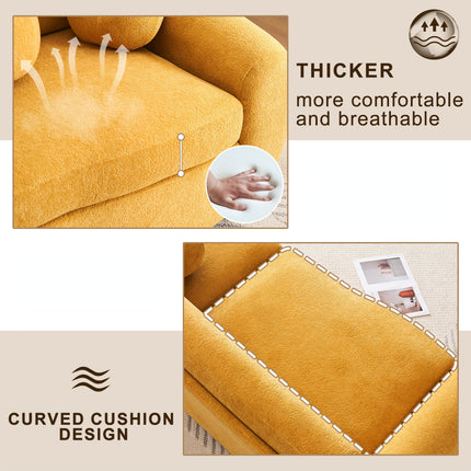 Sofa, Combination Couple Seat Sofa For Bedroom, Home Office And Living Room, Upholstered Sofa