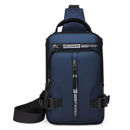 Men's Casual Fashion USB Charging Crossbody Shoulder Bag