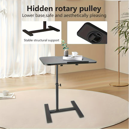 Adjustable Height Office Computer Desk, Mobile Laptop Bedside Table/folding Desk
