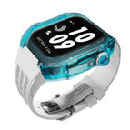 Transparent Blue And White / Fluororubber 44or45mm