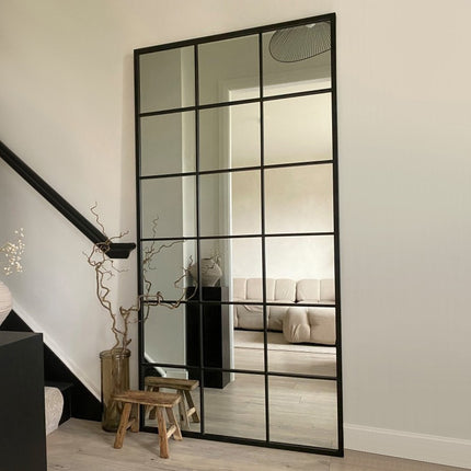 Full-Length Mirror for Fitness & Yoga - 30"x71" Wall Mounted, Anti-Fog Metal Frame with Polished Finish,
