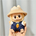 Carrot Suspenders + Bunny Brown Hat / Not Include Dolls