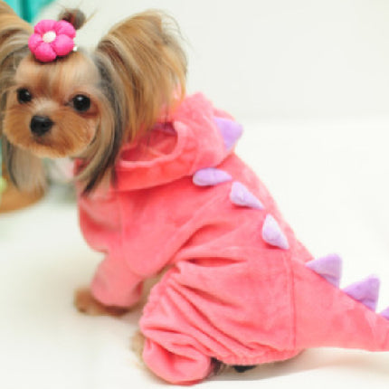 Halloween Dog Clothes Stretch Dinosaur Transformation Costume