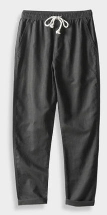 Men's Stand Collar Slim Fit Linen-Cotton Suit Set
