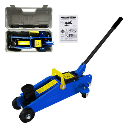 2 Ton Heavy Duty Floor Jack, Low Profile Trolley Jack for Van, Garage Tyre Repair Change Tire Emergency Tool