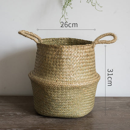 Straw storage basket, storage basket can be folded