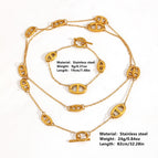 Gold set (necklace + bracelet)