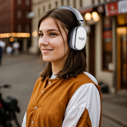 Wireless noise cancelling stereo headphones with built-in high-definition microphone, high fidelity