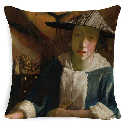 Oil Painting Pillow Famous Painting Pillow Cushion New Sofa Pillow Cover