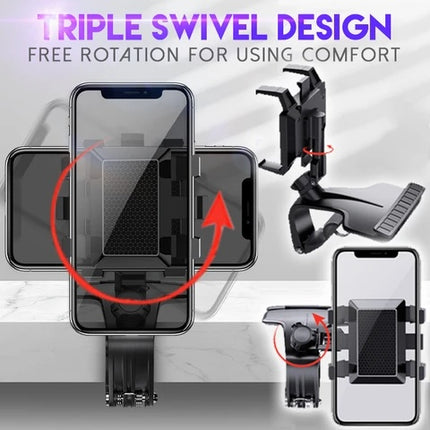 Multifunctional Mobile Phone Car Holder Adjustable 360 Degrees Rotating Navigation Support Frame