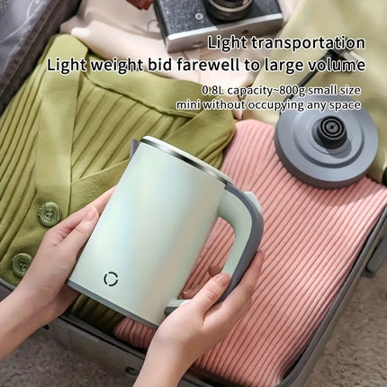 1pc Small Electric Kettle with Detachable Rotating Storage Base, Keeps Power Cord Neat