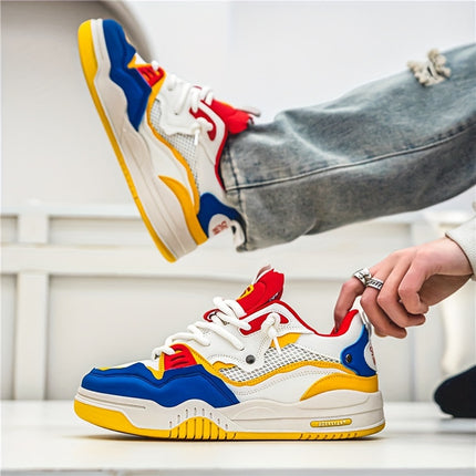 Men's Trendy Skate Shoes - Comfy Non Slip - Casual Lace Up Street Style - Sneakers